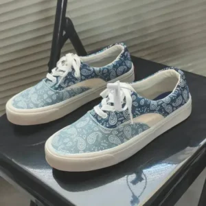 Simkimtim Vintage Breathable Printed Canvas Shoes