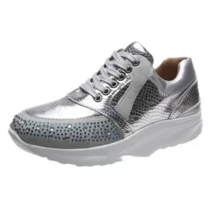 Simkimtim Women Fashion Rhinestones Sneakers