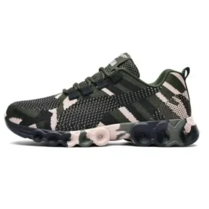 Simkimtim Couple Casual Camouflage Pattern Lace Up Design Breathable Sneakers