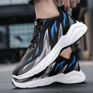 Simkimtim Men Fashion Color Matching Breathable Running Sneakers