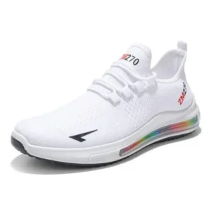 Simkimtim Men'S Casual Rainbow Bottom Air Cushion Running Sneakers