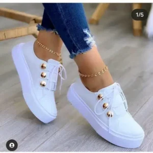 Simkimtim Women Plus Size Casual Platform Sneakers