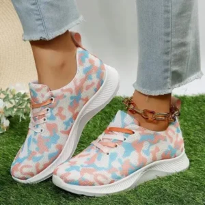 Simkimtim Summer Women Fashion Breathable Casual Colorful Printed Sneakers