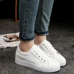 Simkimtim Summer Women Fashion Casual Solid Color Thick-Soled Canvas Sneakers