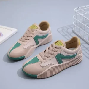 Simkimtim Women Fashion Color Block Breathable Sneakers